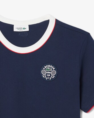 컬러티핑 테니스 그래픽 티셔츠