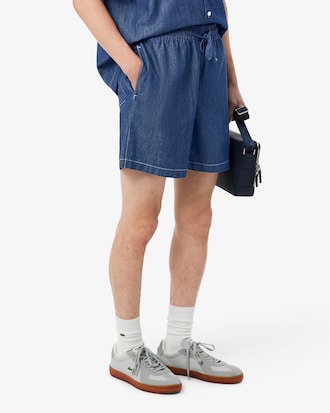 릴랙스 핏 데님 쇼츠