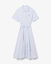 핏앤플레어 벨티드 폴로 드레스