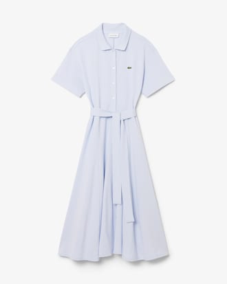 핏앤플레어 벨티드 폴로 드레스