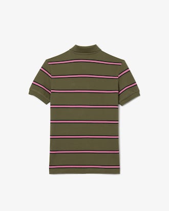 멀티 스트라이프 반팔 폴로