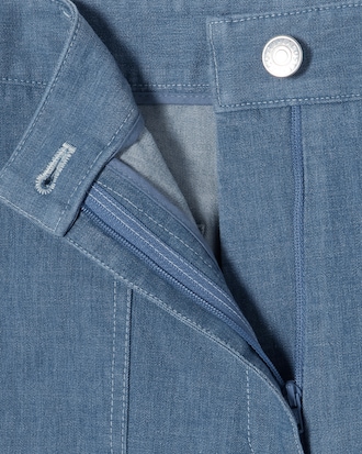 린넨혼방 크롭 팬츠