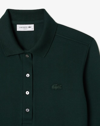 슬림핏 긴팔 폴로셔츠