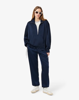 MIF 로고 메쉬 반팔 스웨터