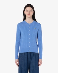 케이블 긴팔 가디건