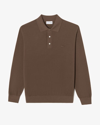 피케조직 카라 스웨터 폴로