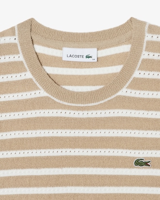 부클 스트라이프 반팔 스웨터