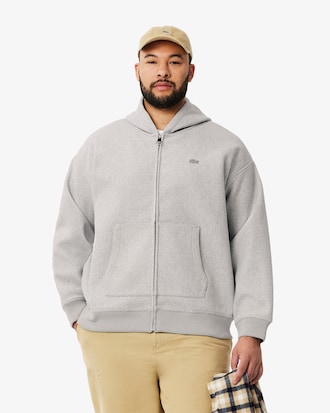 플란넬 후드 집업