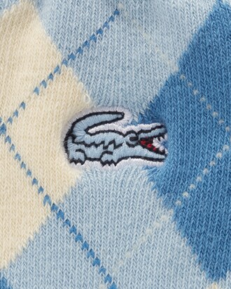 여성 팬시 아가일 중목 양말