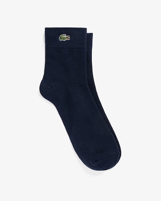 남성 베이직 솔리드 피케 중목 양말