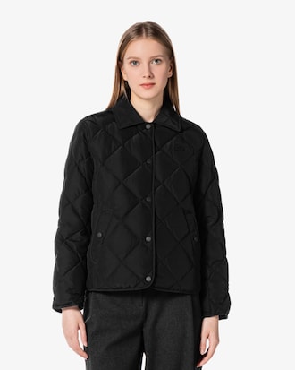 리버시블 퀼팅 카라형 점퍼