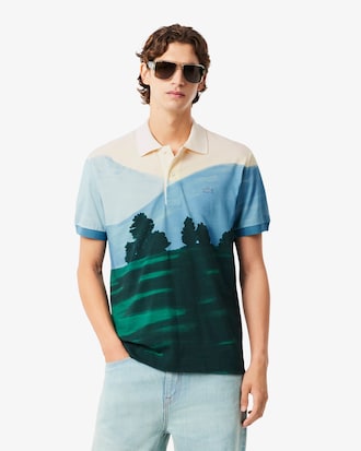 LANDSCAPE 전판 자카드 반팔 폴로셔츠