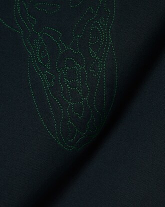 패디드 크로코 그래픽 릴랙스핏 티셔츠