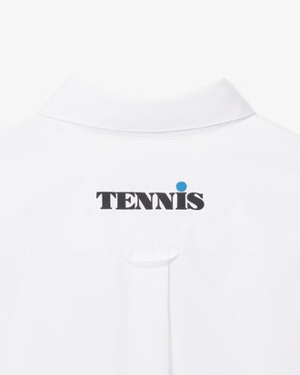 루즈핏 코튼 그래픽 셔츠