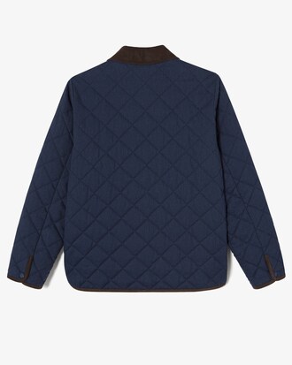 코듀로이카라 퀼팅 점퍼