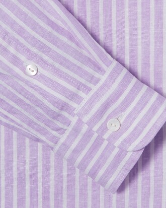 스트라이프 린넨셔츠