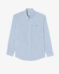 린넨 혼방 스트라이프 셔츠