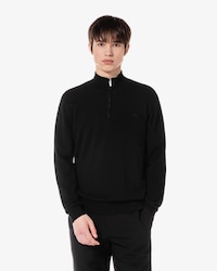 베이직 반집업 풀오버