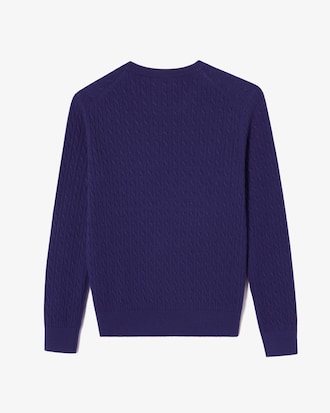 케이블 크루넥 스웨터