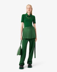 버진울 플리츠 미니 스커트