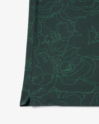 플라워 자카드 반팔 폴로