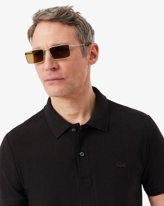 립조직 반팔 폴로 셔츠