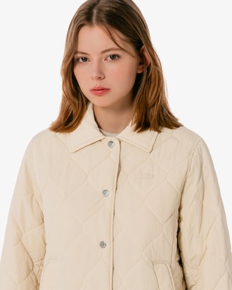 퀼팅 패턴 패딩 점퍼