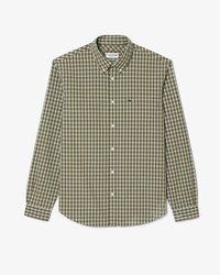 포플린 체크 셔츠