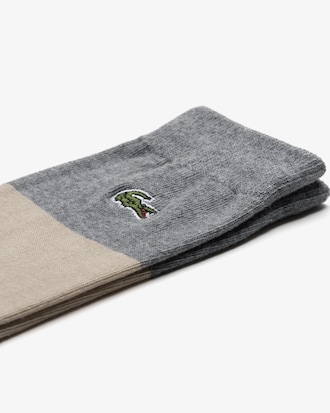 컬러블록 중목 양말