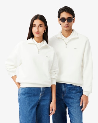 루즈핏 반집업 풀오버