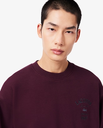 라코스테 워딩 크루넥 스웻 셔츠