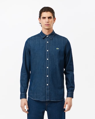 데님 셔츠 인디고