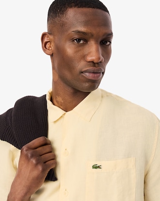 하와이안 카라 린넨 반팔 셔츠