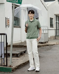 스트레이트 핏 데님 팬츠