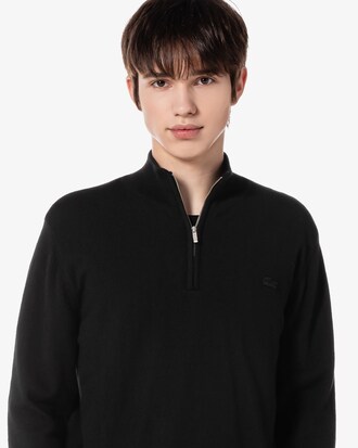 베이직 반집업 풀오버