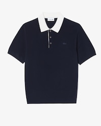 립조직 카라 연사 반팔 스웨터 폴로 셔츠