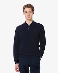 긴팔 피케 스웨터 폴로