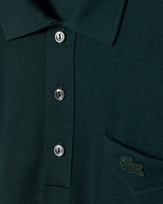 메리노 저지 롱슬리브 폴로 스웨터