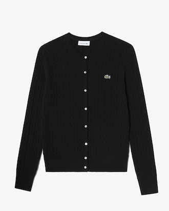 케이블 크루넥 가디건