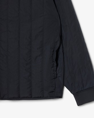 세로 퀄팅 블루종