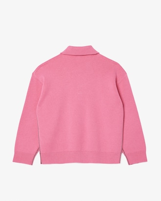 울 혼방 긴팔 카라 스웨터