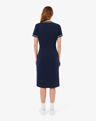 파이핑 디테일 티셔츠 드레스