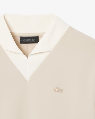 여성 샤이니 더블페이스 크롭 스웻셔츠