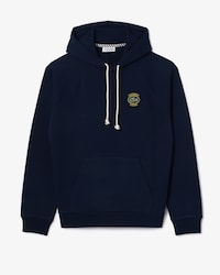 뱃지 매치 후드 라글란 스웻셔츠