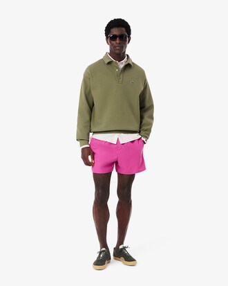 더블페이스 피케 폴로 스웻셔츠