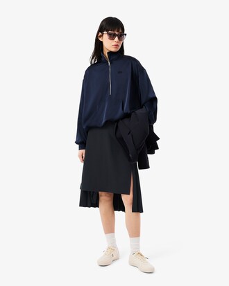 울혼방 플란넬 체크패턴 스커트