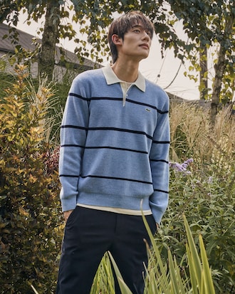 립조직 럭비 스웨터 폴로셔츠