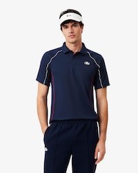 테니스 Tricolor 반팔 폴로 셔츠