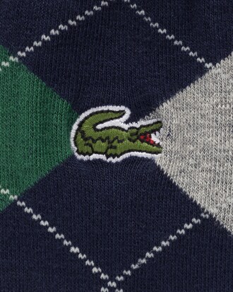 남성 아가일 체크 중목 양말