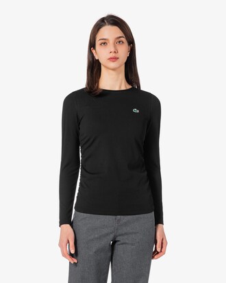 스트링 긴팔 티셔츠